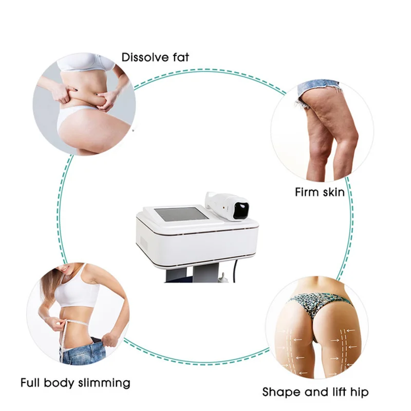 A new portable liposonixed skin stretch slim body shaping device At home intelligent liposonixed slimming ultrashape device