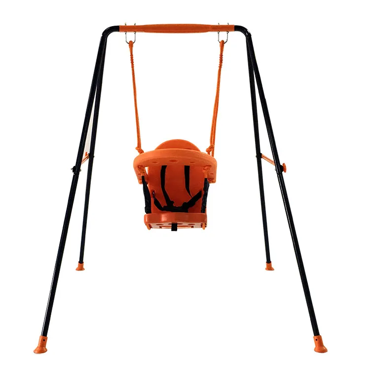 New Baby Swing With Canopy Safe And Reliable Colorful Hot Selling Metal Swing Set For Kids Funny