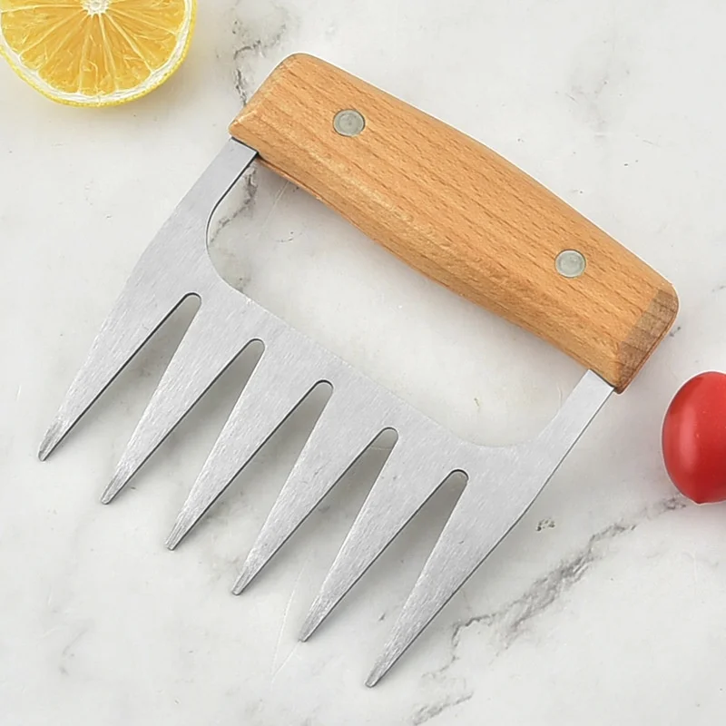Meat Claws Pulled Beef Meat Shredder Claw Hot Sell Stainless Steel Tools Silver Polybag Kitchenware Barbeque Support