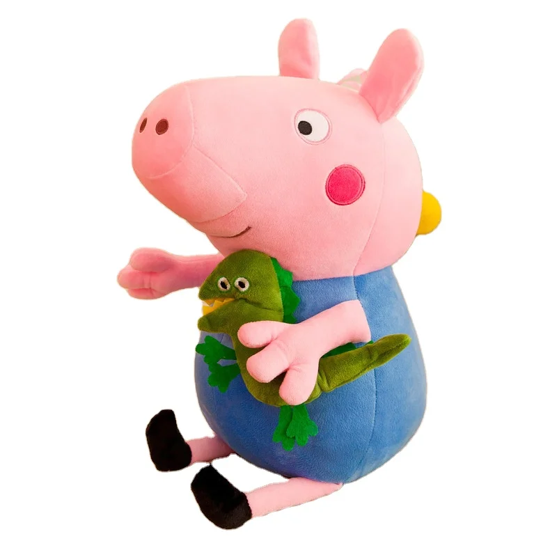 Soft Peppas Pig George Plush Toy Dad Mom Granny Grandpa Pig Stuffed Animal Doll Room Decoration Pillow Keychain Boys Kids Gift