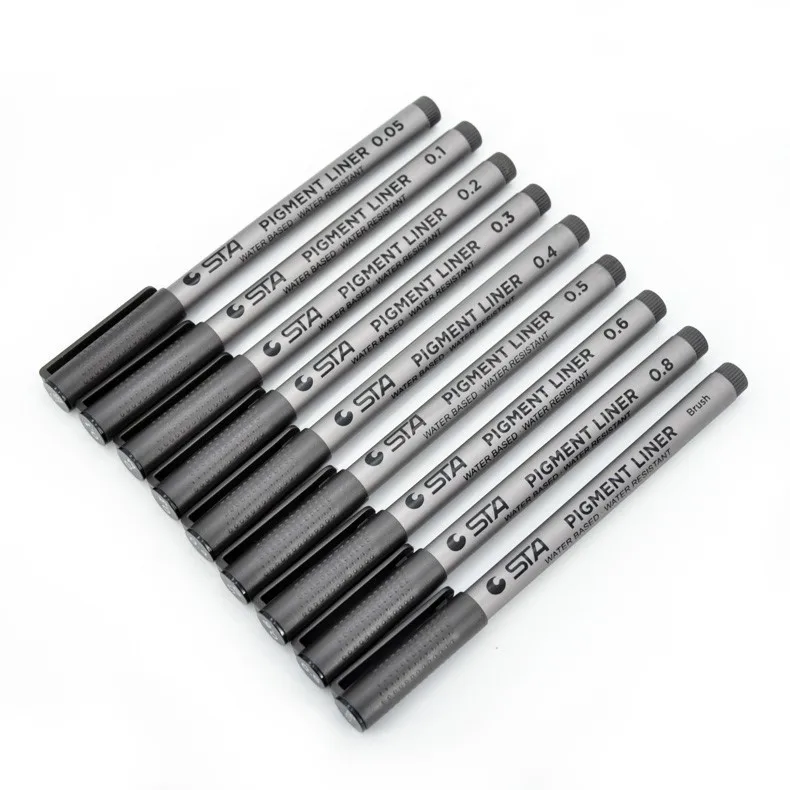 Fineliner Pen Set 2023 hot sale Micro Liner Drawing Pens for Bullet Journal Sketching Drawing Drafting Office Documents