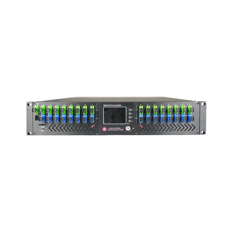 FTTH fttx 1550nm fiber optical amplifier pon wdm mini EDFA olt edfa 16 for CATV network