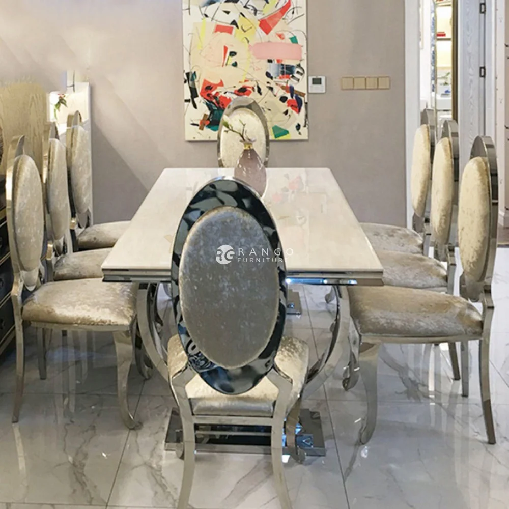Home dinning room furniture luxury dining table set  dining table chair modern dinning chairs sedia cucina UK restaurant table