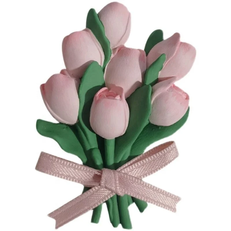 Car Pendant Accessory Tulip Car Air Conditioner Vent Decoration Stone Fragrance Car Perfume Diffuser