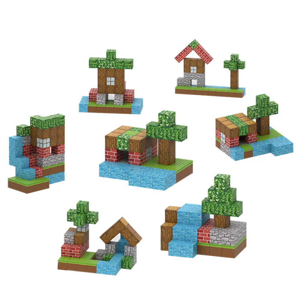 Creative Build Mine Magnet World Set Buildable Game Elements Gifts Toys Educational Building Toy for Boys & Girls, Ages 5-7