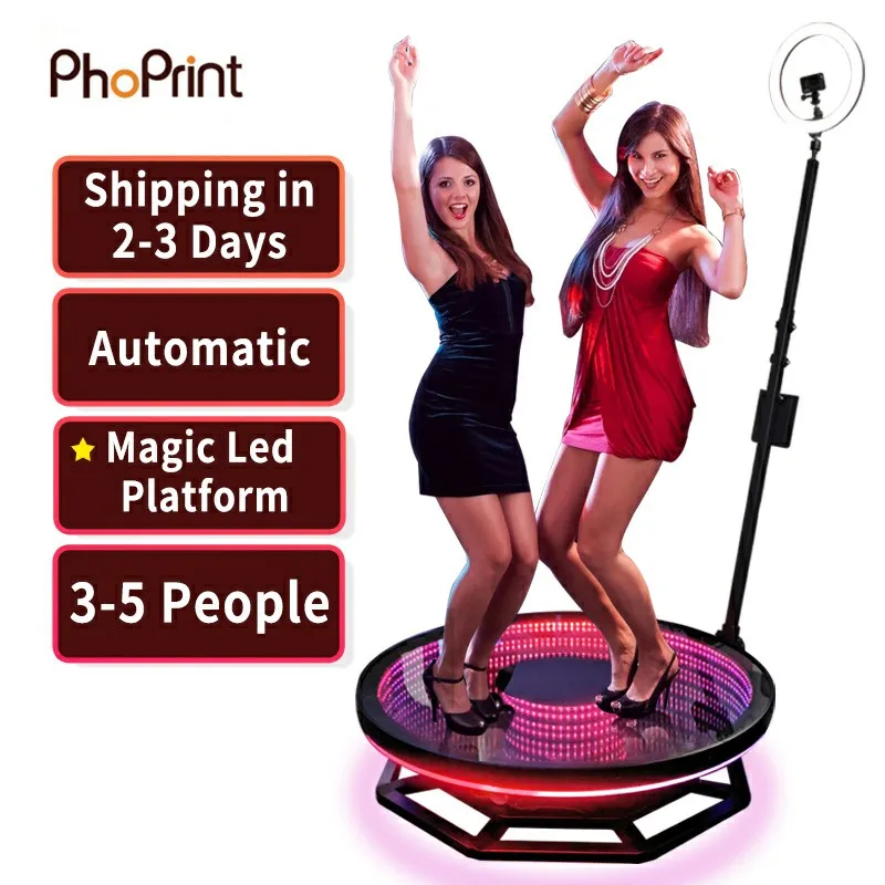 Hot Sale Camera 360 Degree Photo Booth Enclosure Backdrop Selfie 360 Photo Booth For 4 People