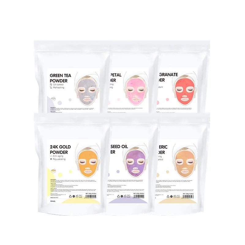 Wholesale Korean Natural Organic Anti Aging Anti Wrinkle Acne Control Oil Control Moisturizing Rose Jelly Facial Mask Powder