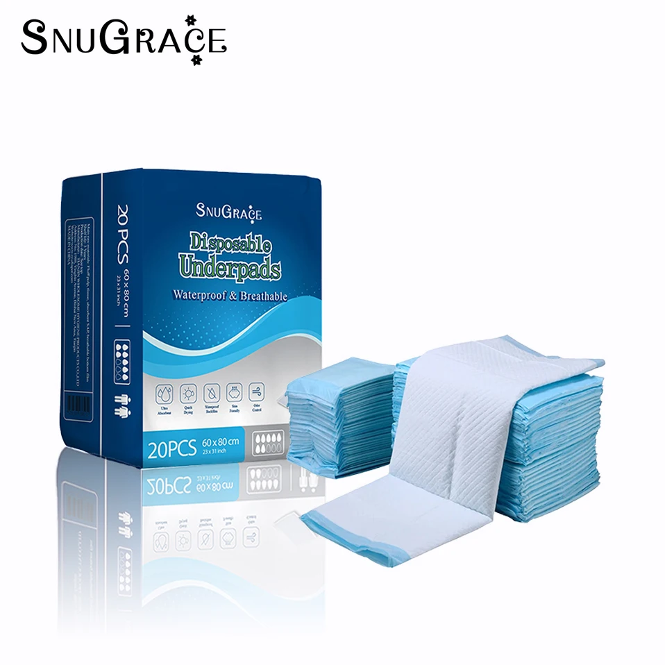 Snuggrace супервпитывающие подушечки для взрослых кровати одноразовые мочи