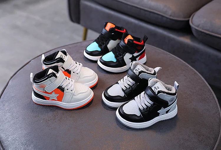 
Dropshipping Hot Fashion Trendy High Ankle Kids Chiliren Boys Girls Shoes Fashion Casual Shoes 