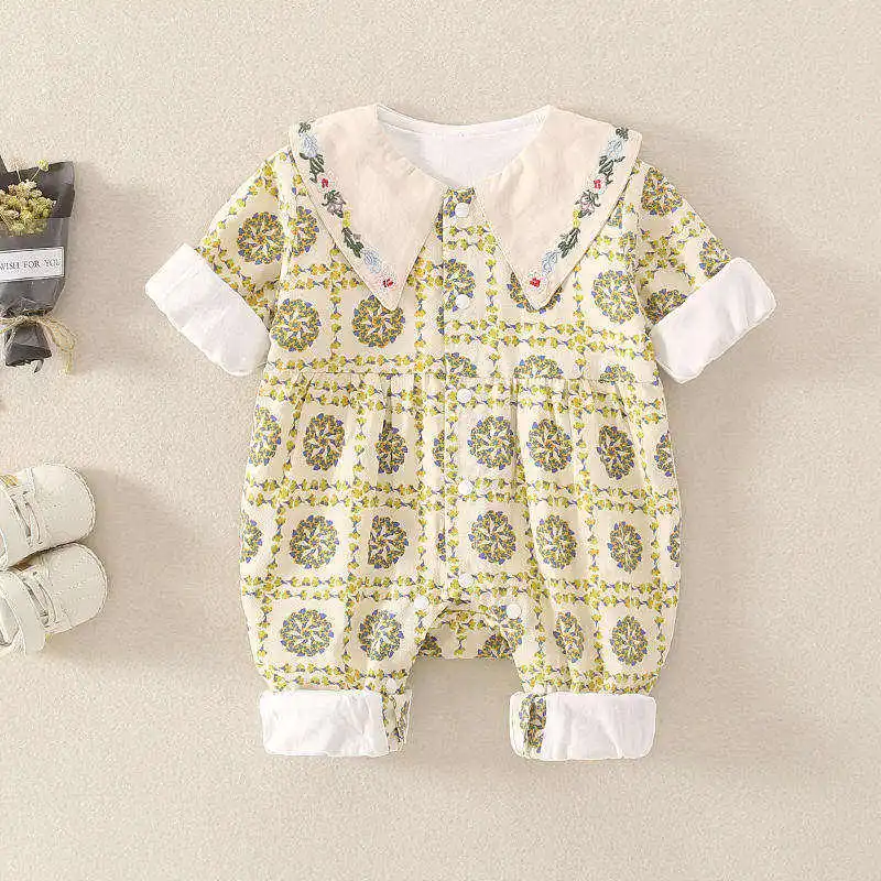 Cotton Newborn Infant Boys Girls Bodysuit Clothes Sets Baby Rompers