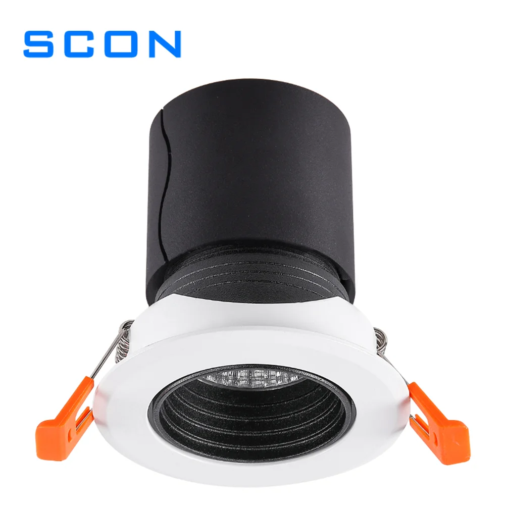 Горячая Распродажа SCON Новый светодиодный Встроенный коммерческий бытовой антибликовый прожектор