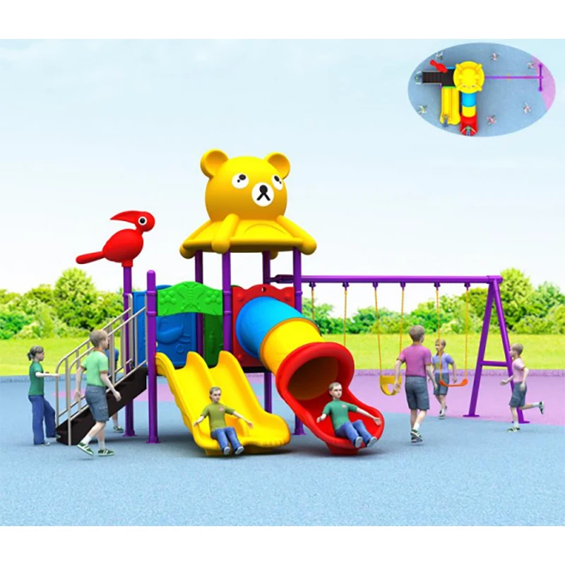 Kids Fun Toys Park Plastic Entertainment Outdoor Amusement slide Children Playground Slides