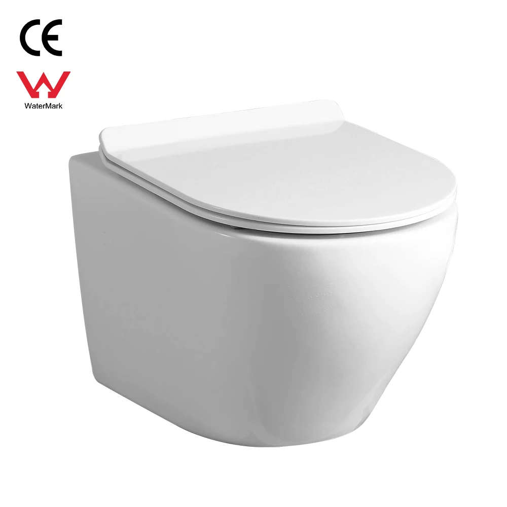 New design toilet bowl rimless wall hanging toilet porcelain toilet with cistern wall hang bidet