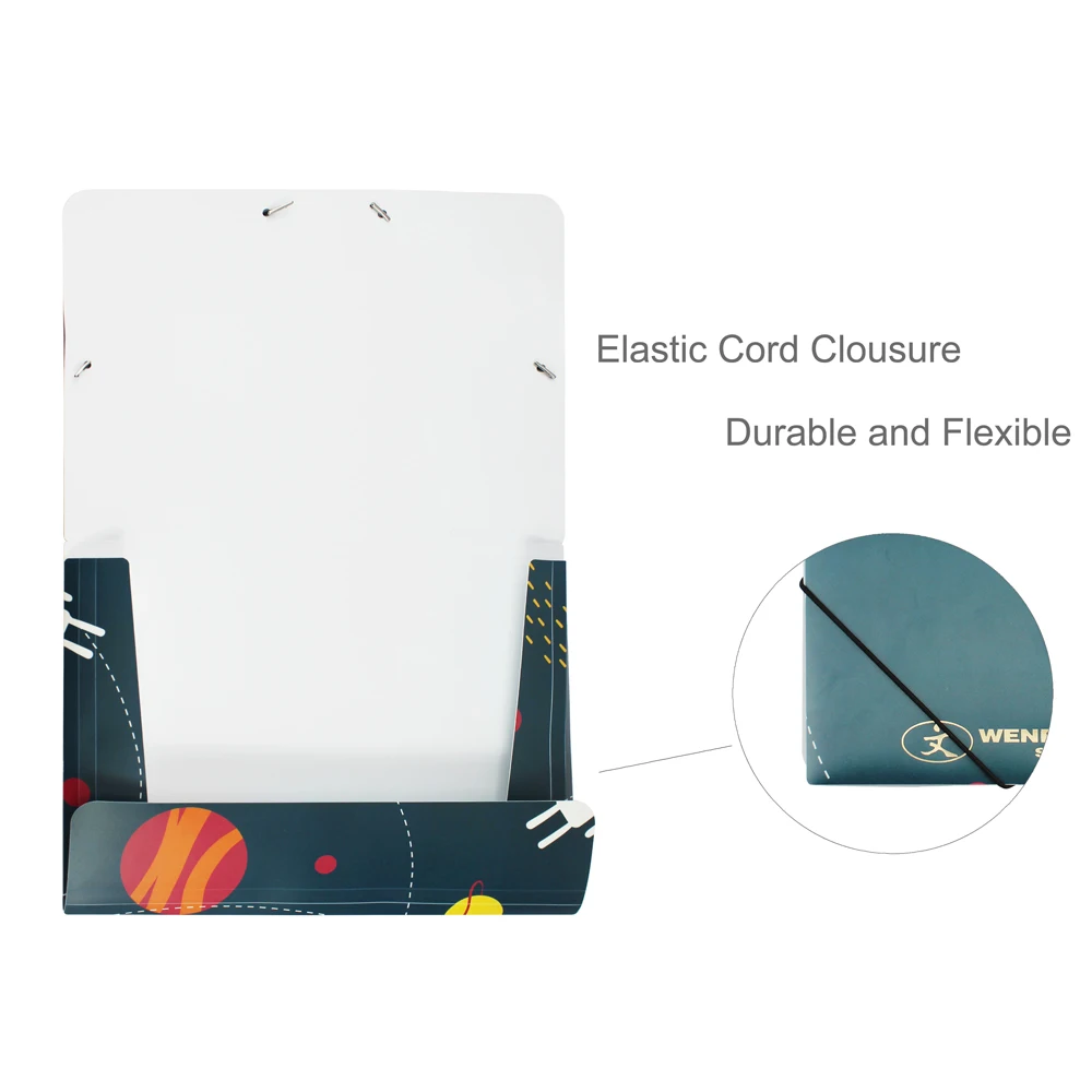 Customized Wholesale Stationery Office Supplies Flap Folder Plastic Folder With Elastic Bands Elastic File Folder