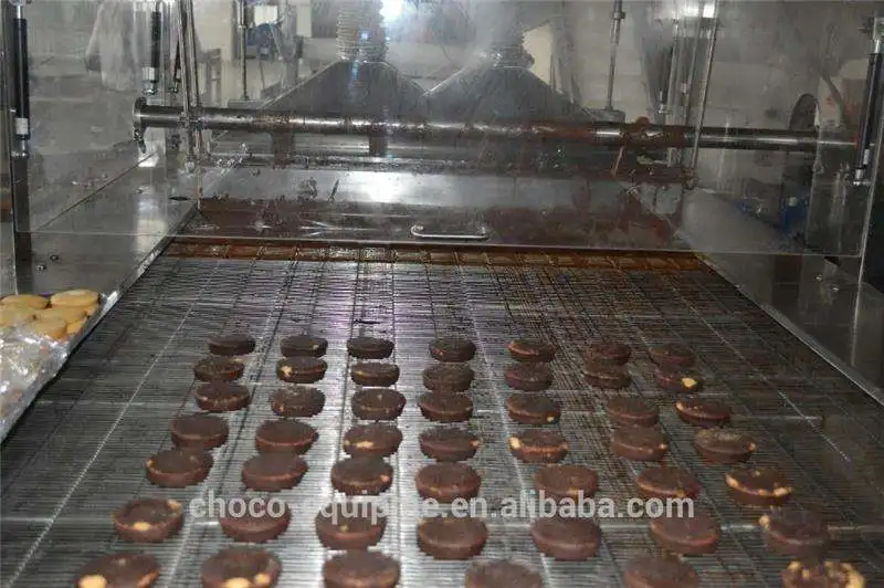 Gum Full Automatic Chocolate Coating Pan Machine Chocolate Enrobing Line for Making Chocolate