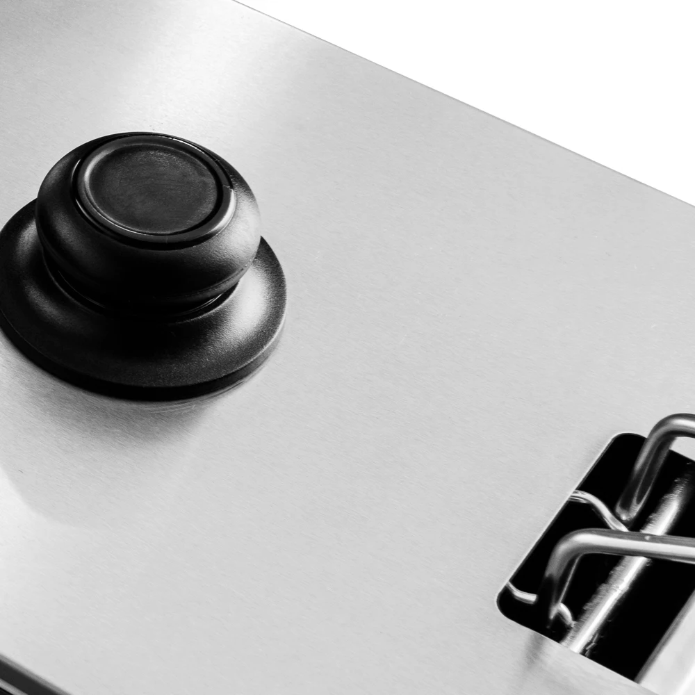  4+4 L Double Tank Table Top Electric Deep