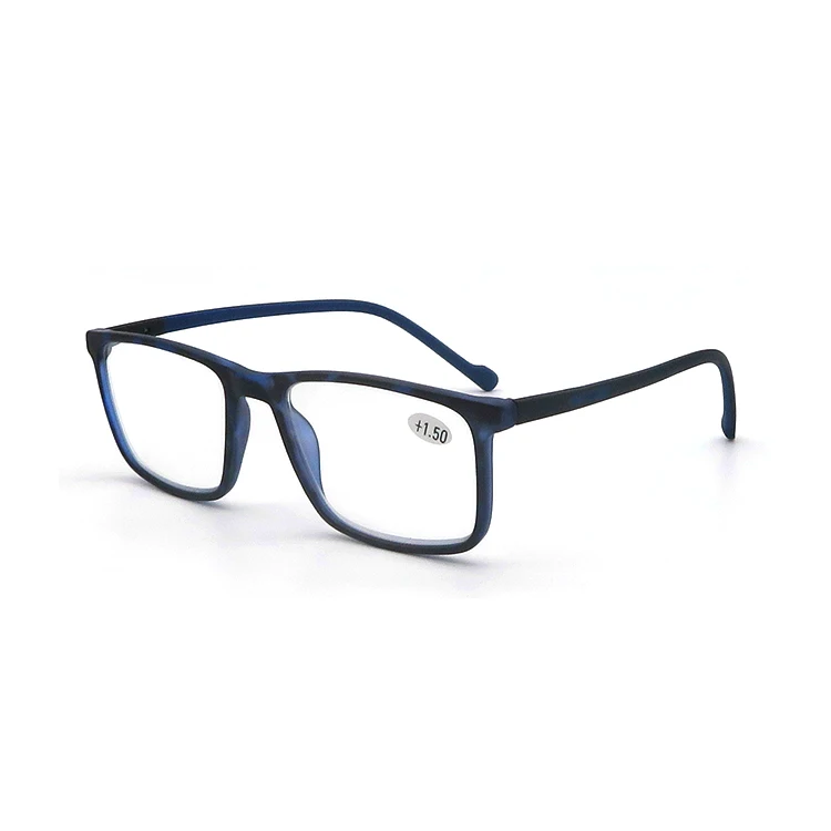 
Square Frame Branded Customized Optical Frames Eyewear Rubber Temple Reading Glasses 