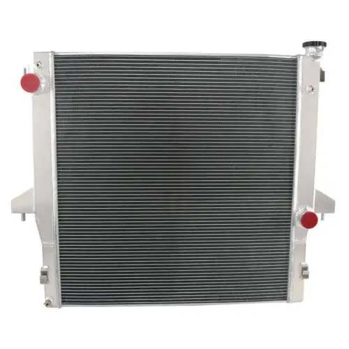 auto parts 2Row Aluminum Radiator Shroud Fan For 03-09 Dodge Ram 2500 3500 5.9 6.7L Diesel