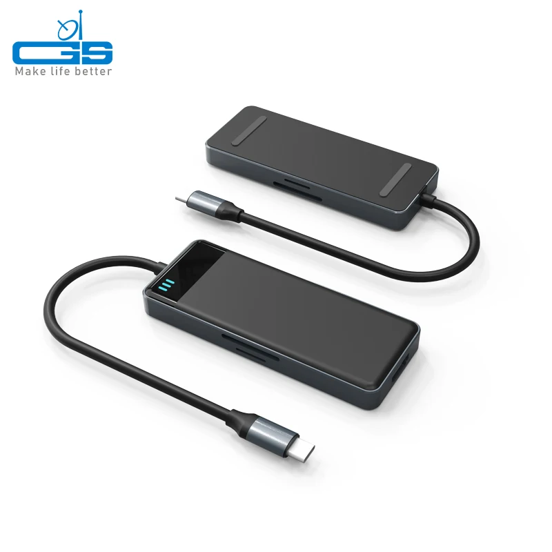 Оптом с фабрики под заказ док-станция Usb Type-C 4K HD TF/SD/2 0 кард-ридер адаптер C концентратор для ноутбука планшетный
