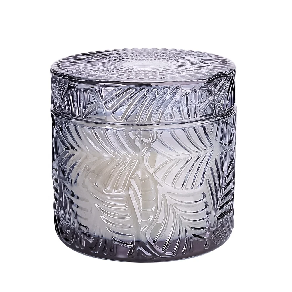 High Quality Unique Home Hotel Spa Decorative Black Candle Jars