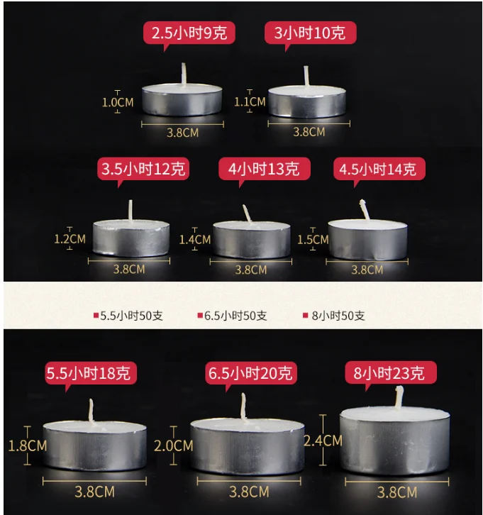 14g Low Price Cheap Paraffin Wax Candle Tealight Home Decoration Wholesale White