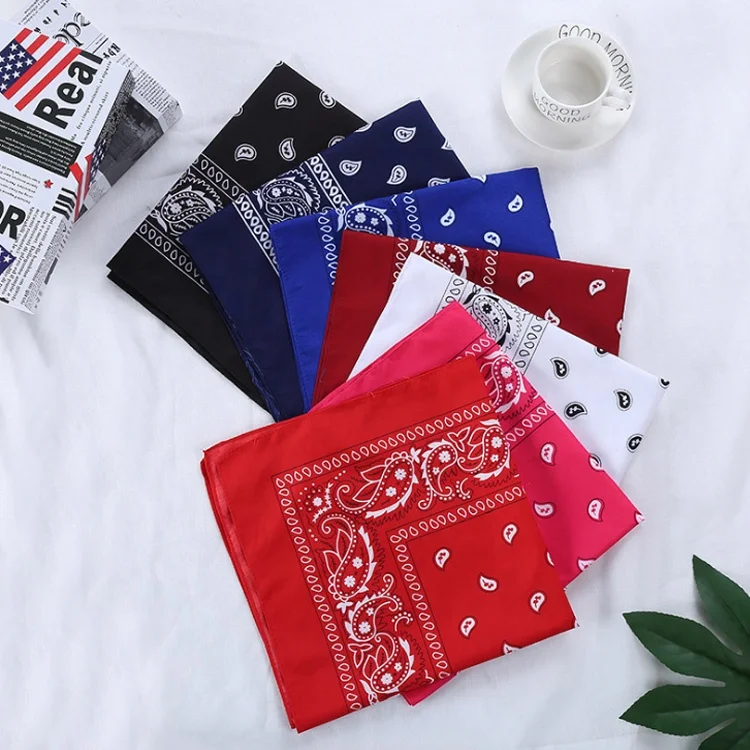 Wholesale Cheap Multifunctional Soft Sport Custom Paisley Organic Cotton Bandana For Sale