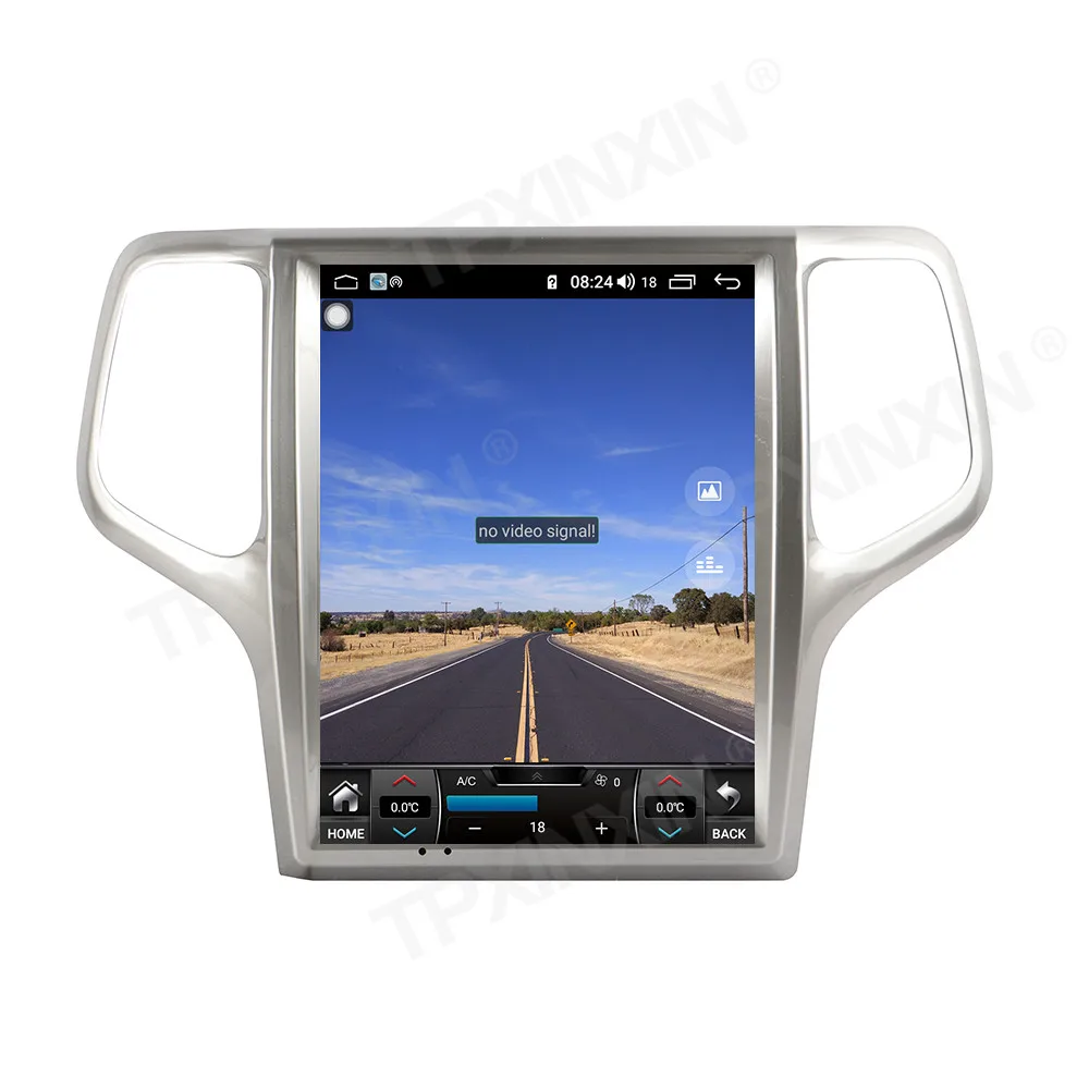 
128GB Tesla Screen For Grand Cherokee 2013 - 2019 Android Radio Multimedia Video Player Car GPS Navigation Audio 