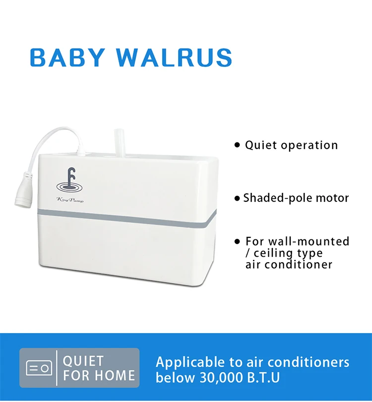 Kingpump Quiet Air Conditioning Drainage Pump Air Condition Spare Parts Drainage Pump For Air Conditioner