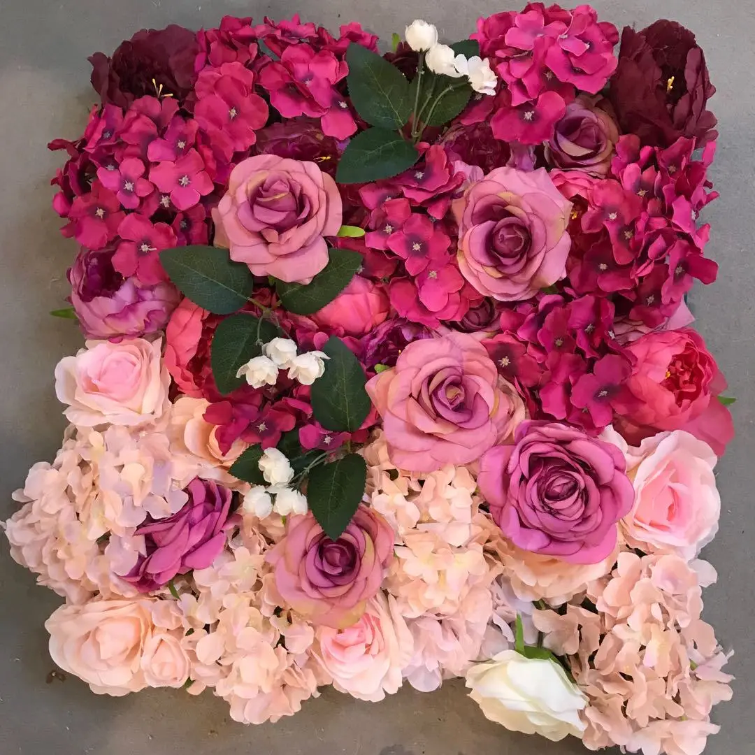 Заводская оптовая продажа, Пионовая шелковая Цветочная стена для свадьбы, роза, стена для розы