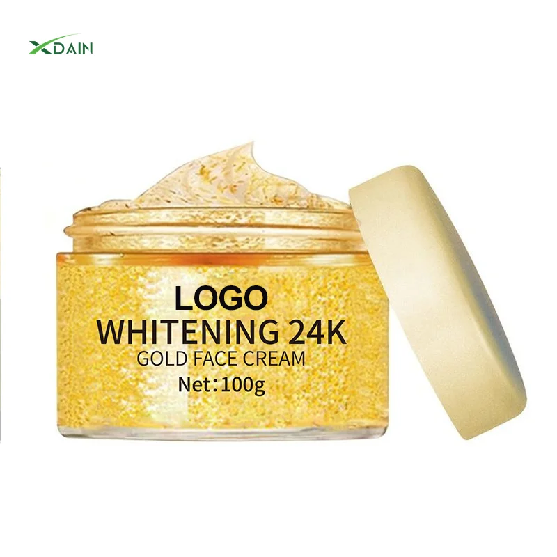 High Quality Wholesale Skin Care Cosmetics 24k Gold Essence Gel Cream Anti-aging Luxury Whitening Facial Care Cream