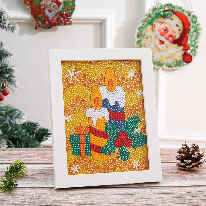 Wholesale DIY Christmas picture frame Diamond picture frame High Quality 3D Custom Diamond sticker painting kit