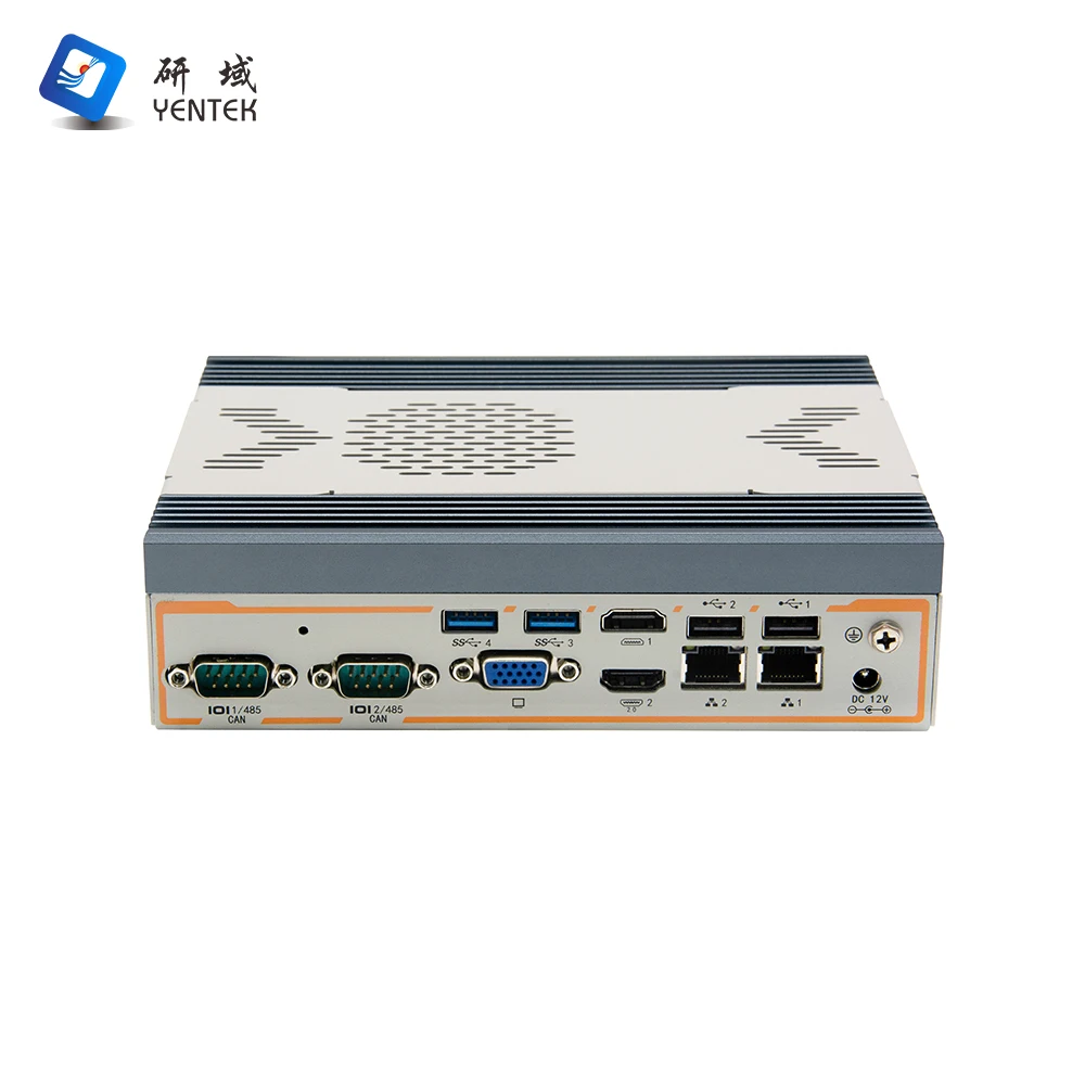 Embedded Intel i5 1235U i7 1255U Desktop Industrial PC 2 DDR4 MSATA M.2 VGA 2 HD 2 RJ45 LAN 2 RS232 COM Fanless Linux Win10