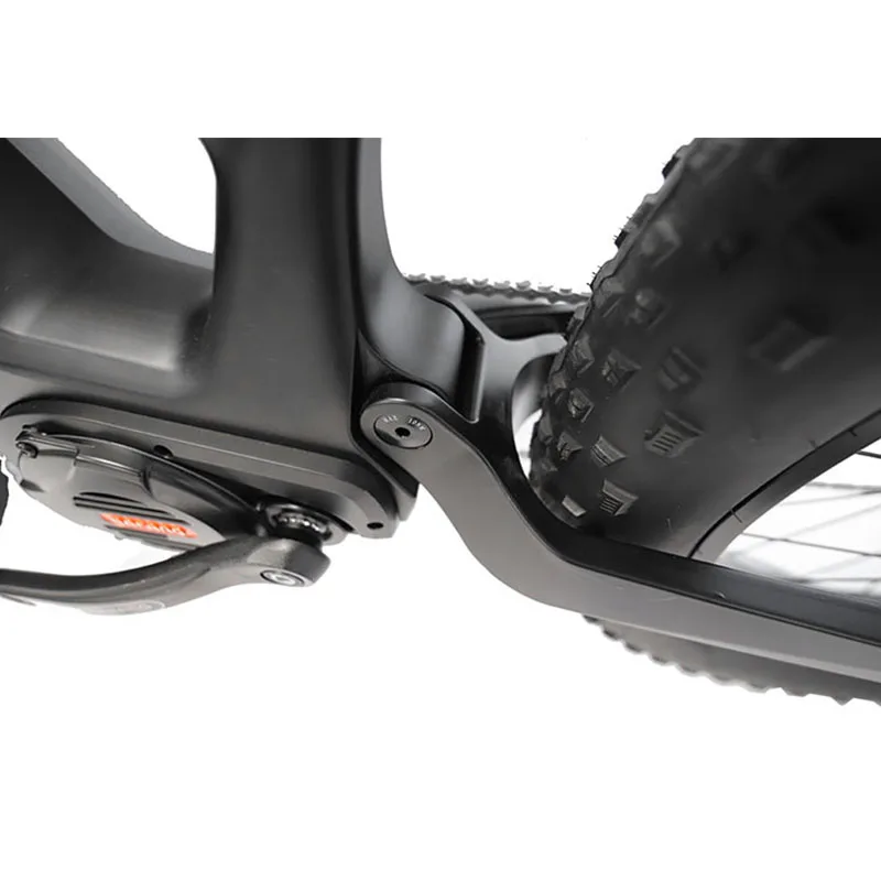 1000w 48v Bafang Mid Drive Motor Full Suspension 26*4 inch Fat Tyre Electric Bike With Color LCD Display C18