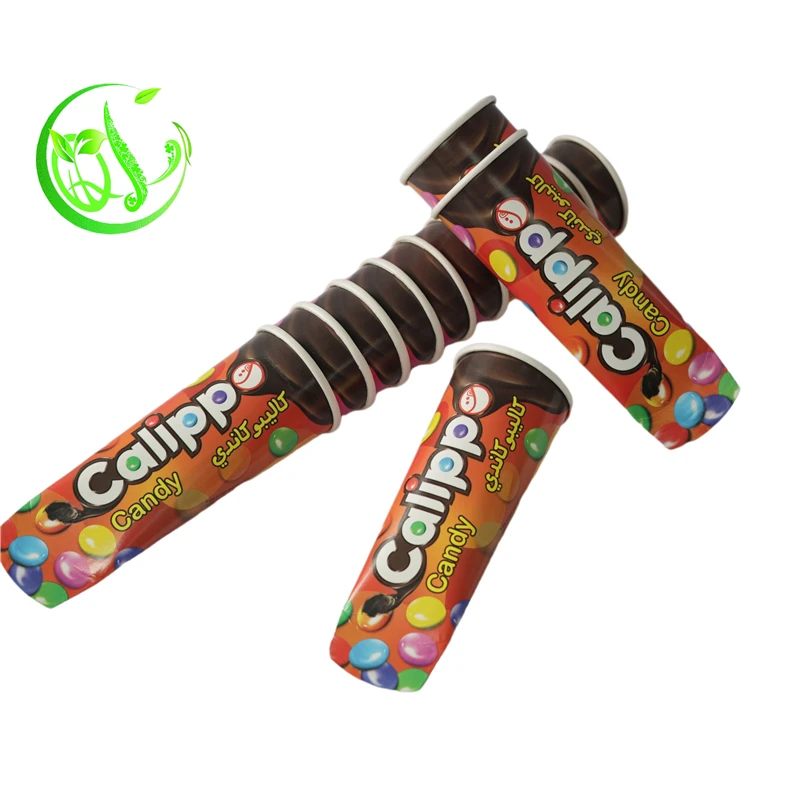 Ice cream paper popsicle cup calippo tube eco friendly ice cream container tube