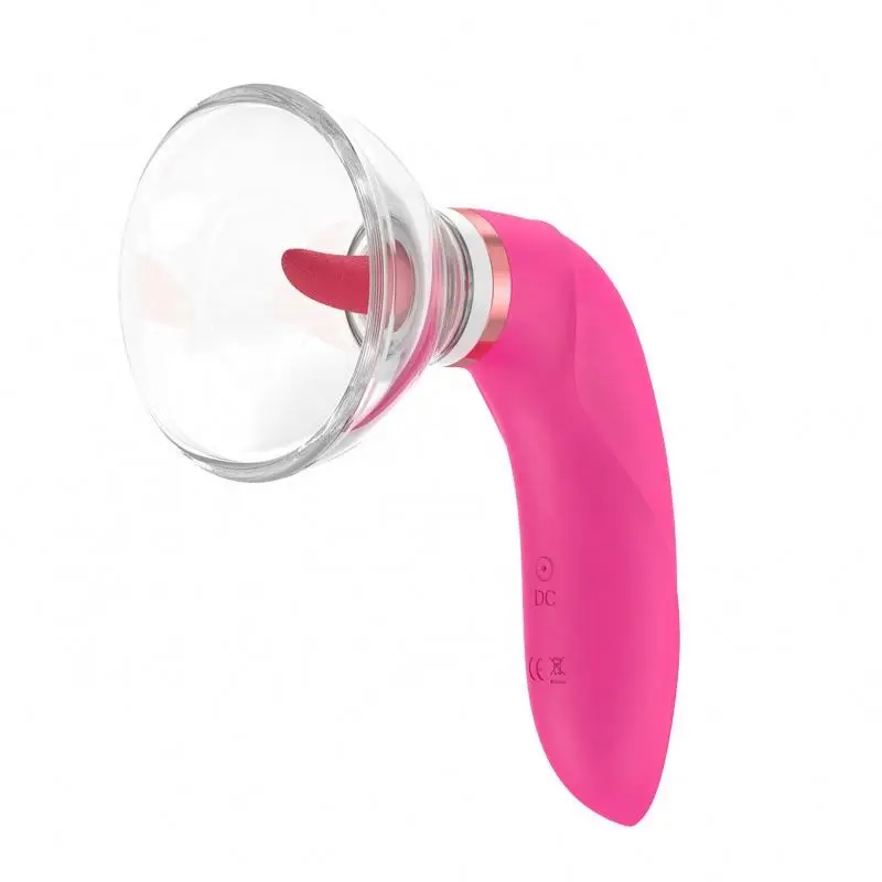 Best Selling USB Rechargeable Clitoris Nipples Suction Stimulator Clitoral Sucking Tongue Vibrator With Cover