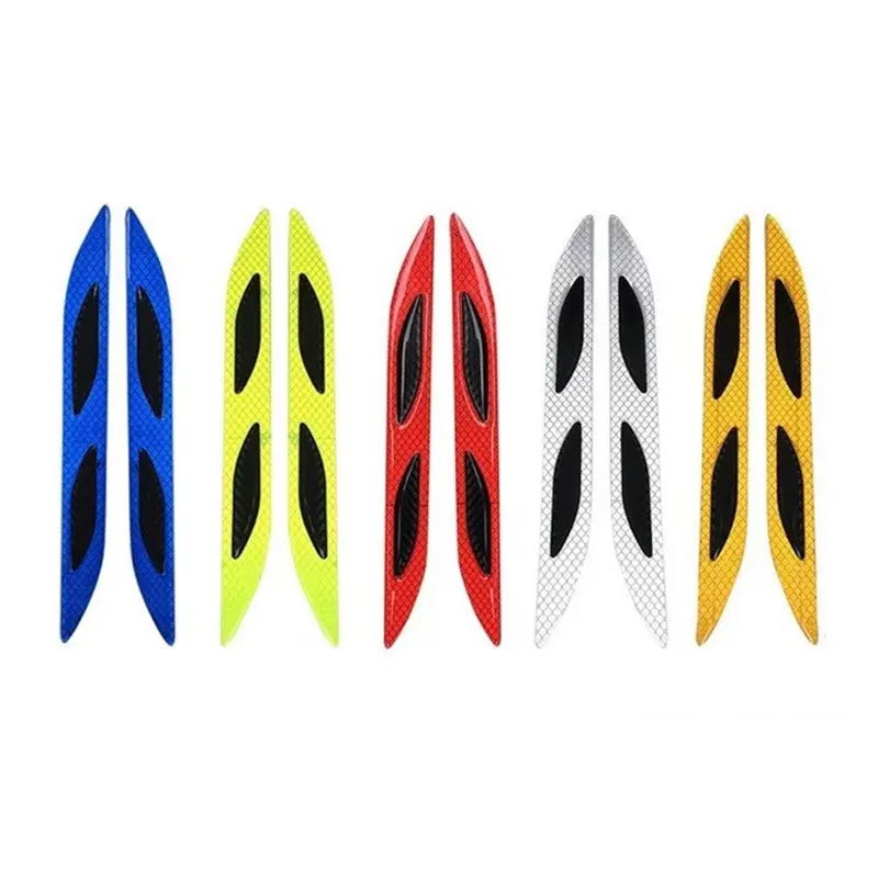 Car anti-collision strip fender reflective sticker hood light eyebrow anti-collision glue sticker