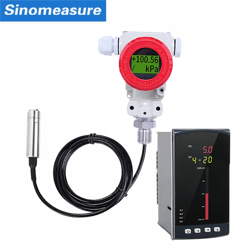100m well water level sensor level pressure sensor submersible high frequency level meter