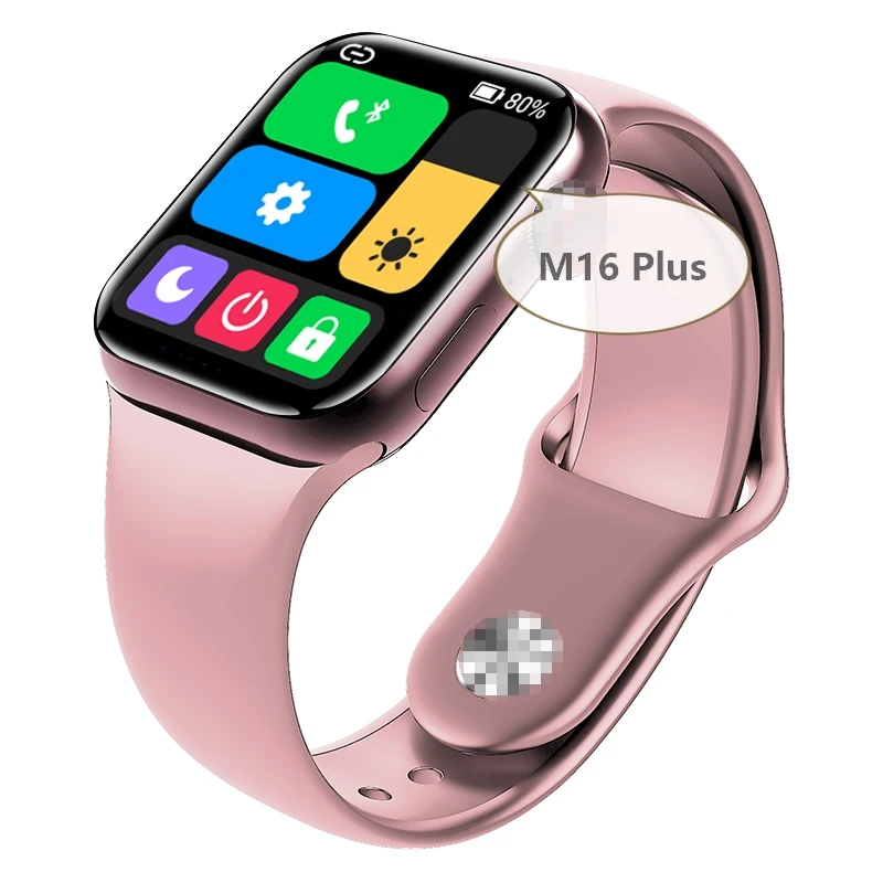 
2021 New Arrival Smartwatch M16 plus 1.75 Inch Large Screen Reloj Intelligent BT Call Watch Series 5 6 Men Women Smart Watch M16 