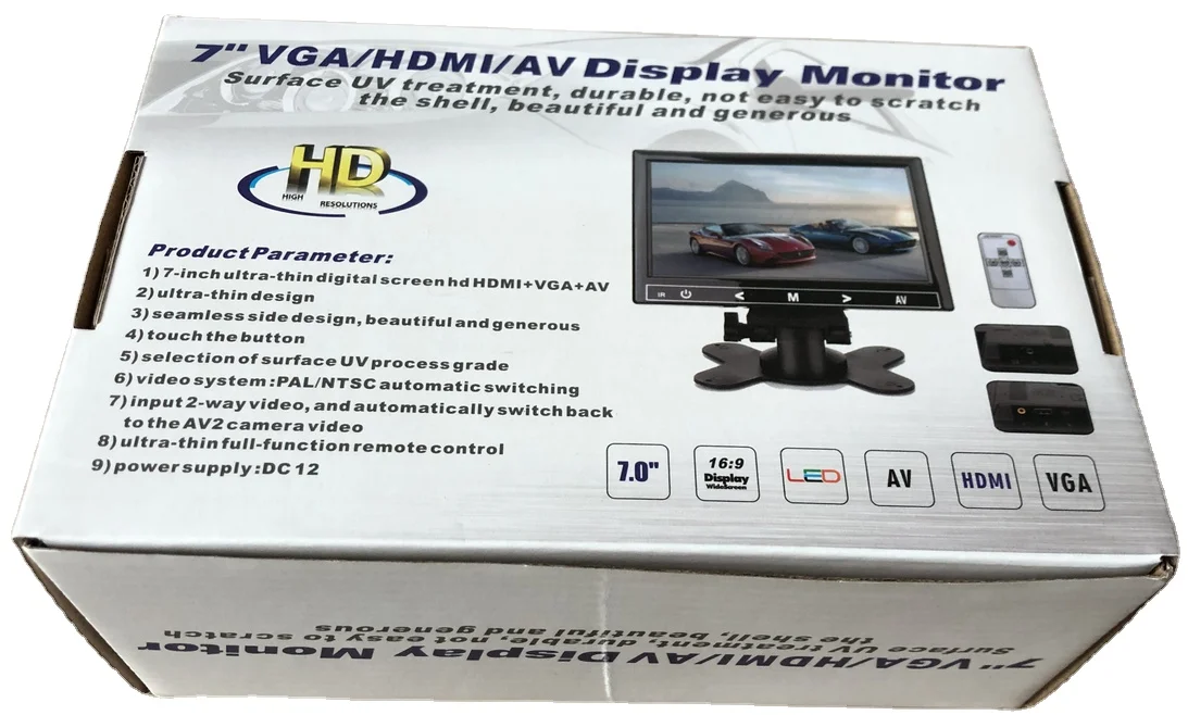 Прямые продажи с завода новые 7-дюймовые HDMI VGA AV HD настольные сенсорные кнопки для монитора супер красивые