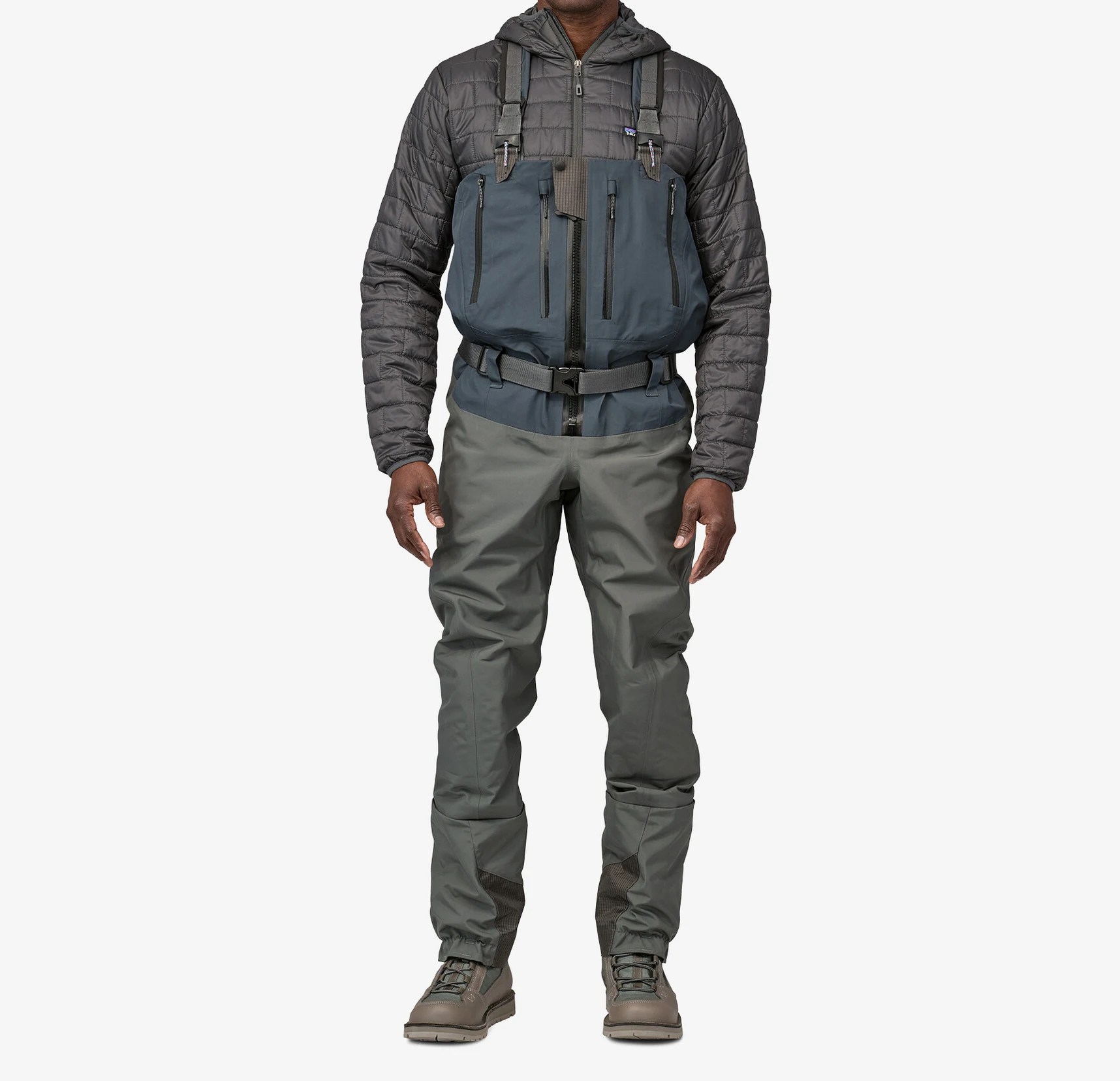 Custom Fishing Chest Waders 100%Waterproof Breathable Zip Front Wader Anatomical Booties Fly Fishing Suit for Men