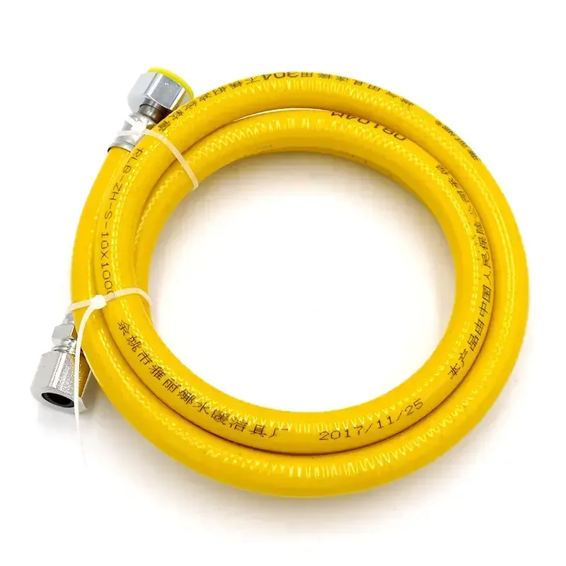 Factory supply 304 stainless steel Corrugated flexible yellow natural gas hose