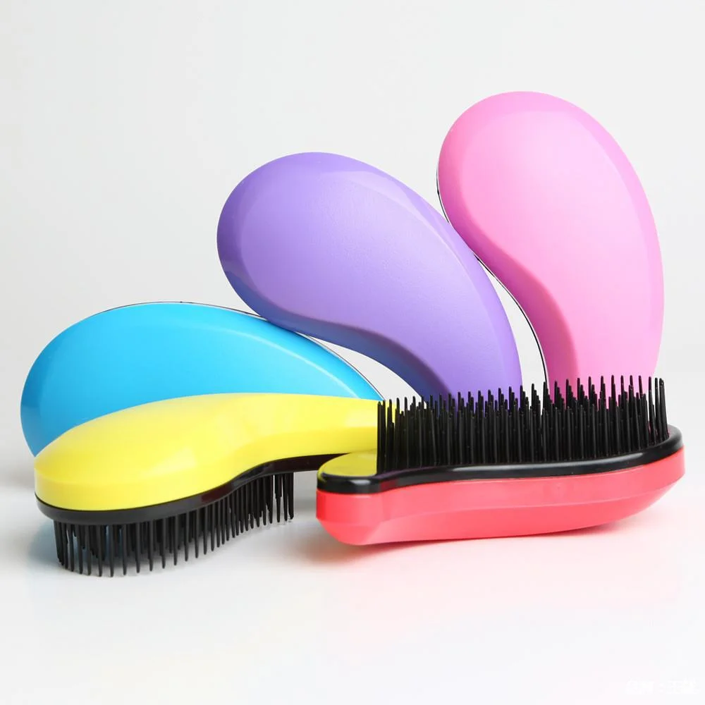 Private Label  magic detangling hair brush plastic magic scalp massage TT comb for woman