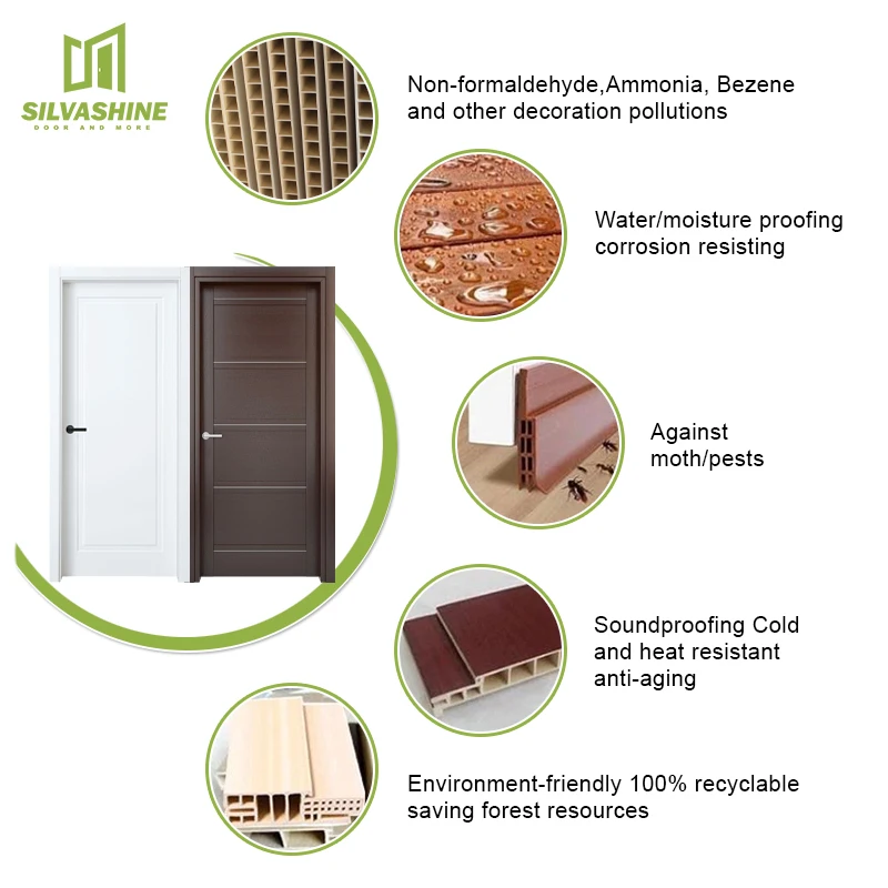 Longevity Frame Pine Chipboard Door Wpc Design For Luxury House