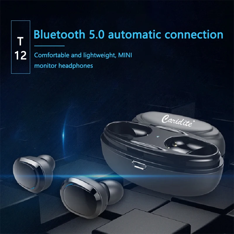 
2020 New Arrival BT 5.0 Wireless Earbuds TWS True Stereo Headphone In Ear Headset Premium Sound Deep Bass Sport Earphone 