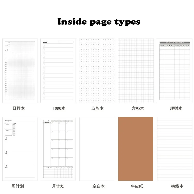 Paul Cezanne New Wholesale Mini Leather Cover Journal Planner Organizer A6 Spiral Diary Notebook Gift for Women Girls