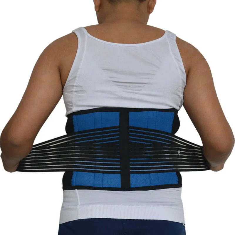Back pain relief elastic lumbar belt back support belt
