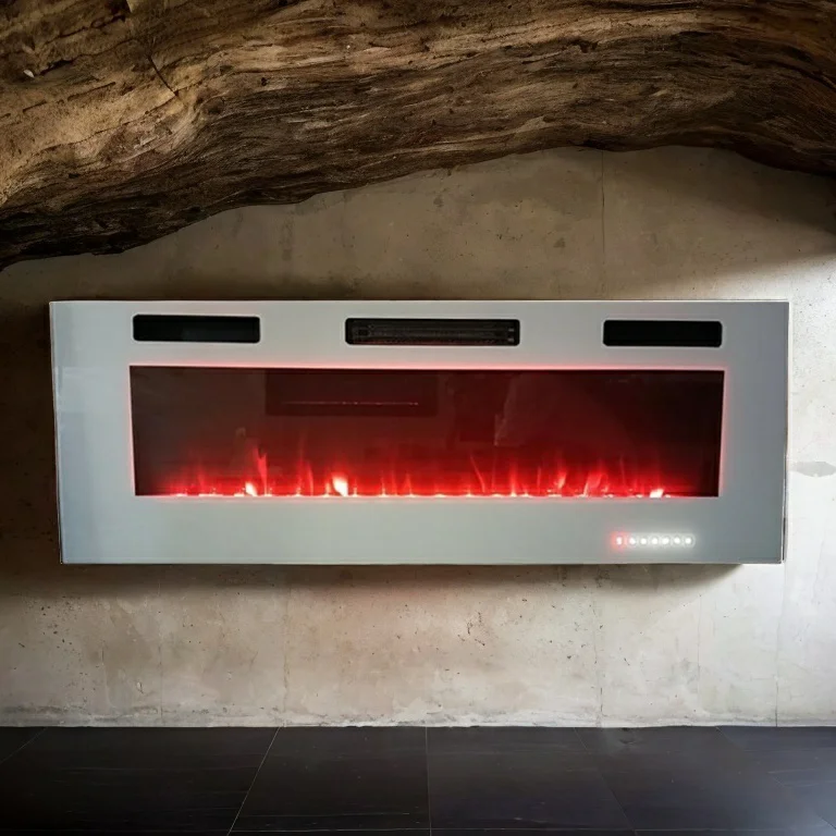 Smart Household Modern Wall Mounted Customizable Size Ultra-Thin Insert Electric Fireplace