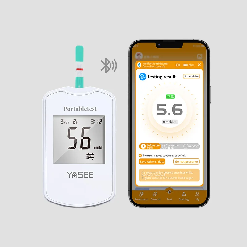 One-Touch Electricity Powered Glucometer