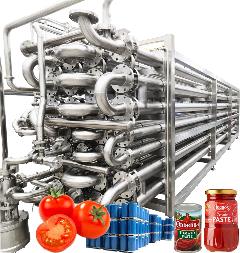 turnkey plant for the production of sauces, ketchup and tomato paste