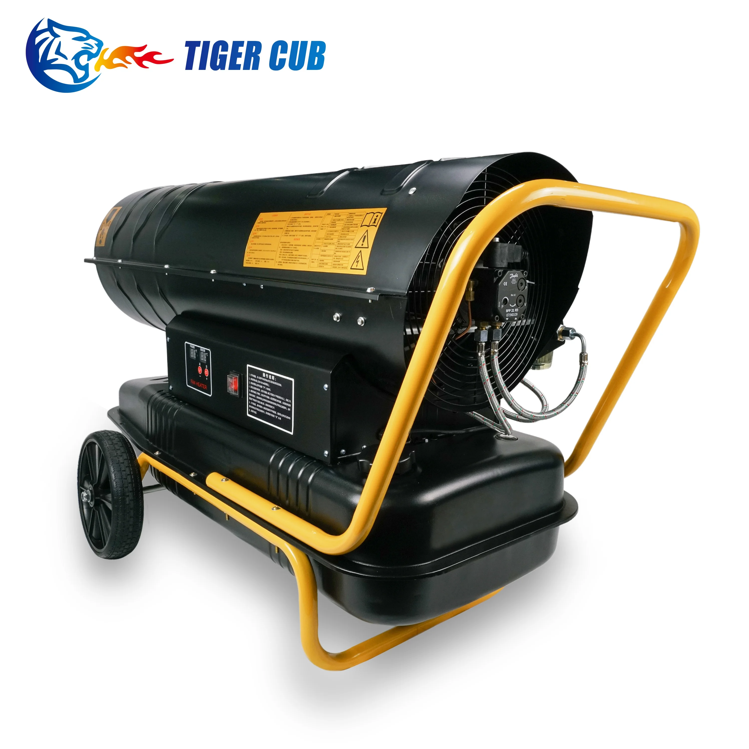 Industrial Fuel Heater Workshop Heating Stove Furnace Greenhouse Farm Diesel Large Heater Fan 20kw